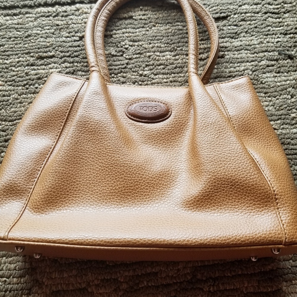 Tods tan purse